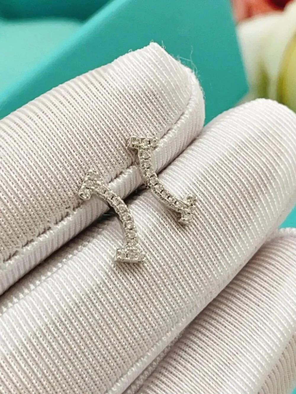 Tiffany & Co. Silver Starry Night Smile Earrings